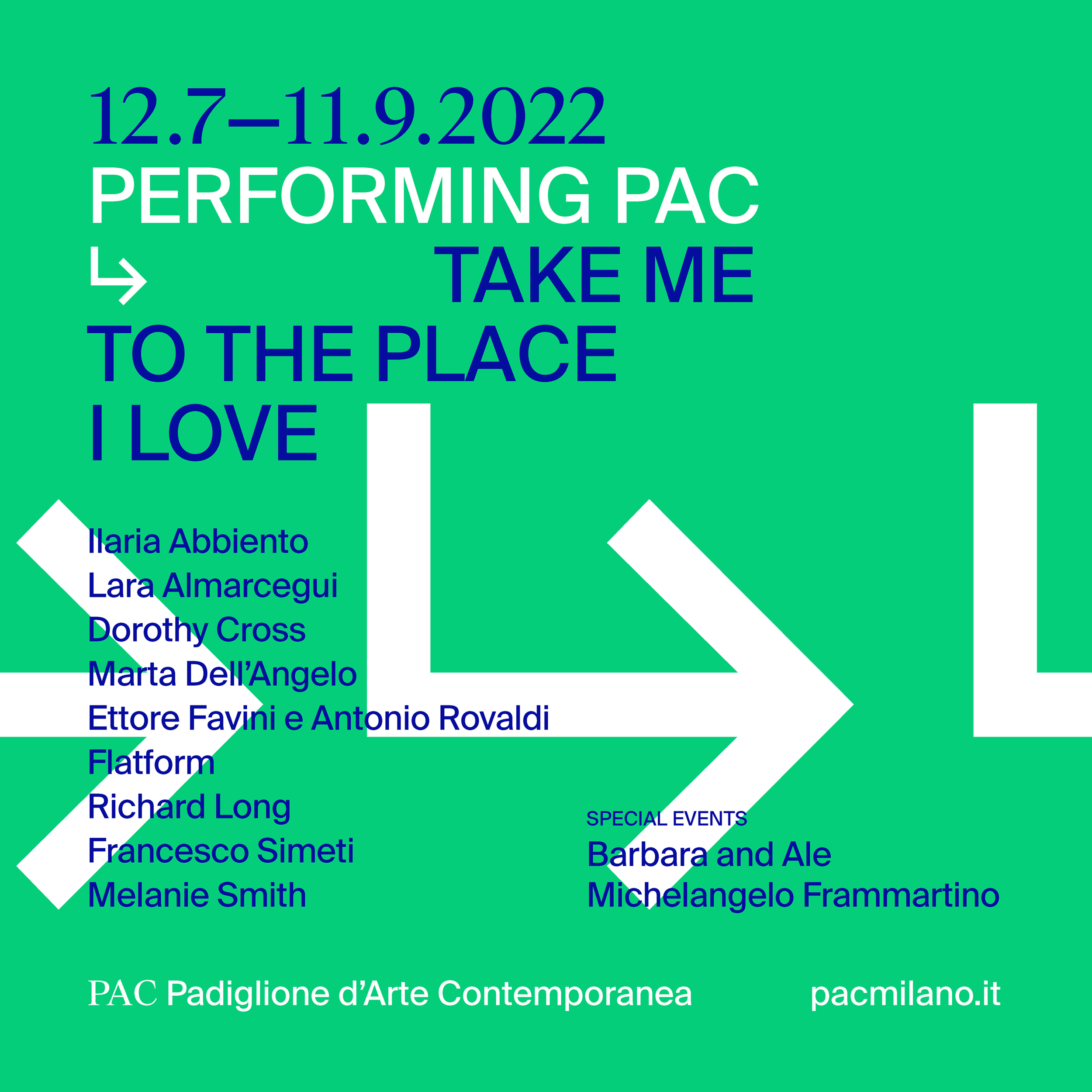 Take Me to the Place I Love – Ilaria Abbiento in PAC Milan
